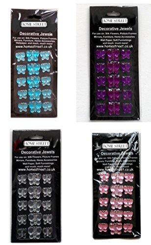 Stick on Diamante Rhinestones Acrylic Jewels Heart Shape,Teal,Pink,Purple,Clear - Picture 2 of 2