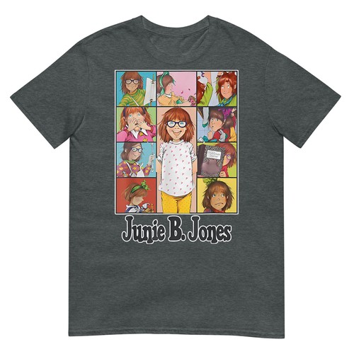 Cute Teacher Junie B Children Book Back Jones to School T-Shirt - Picture 7 of 16