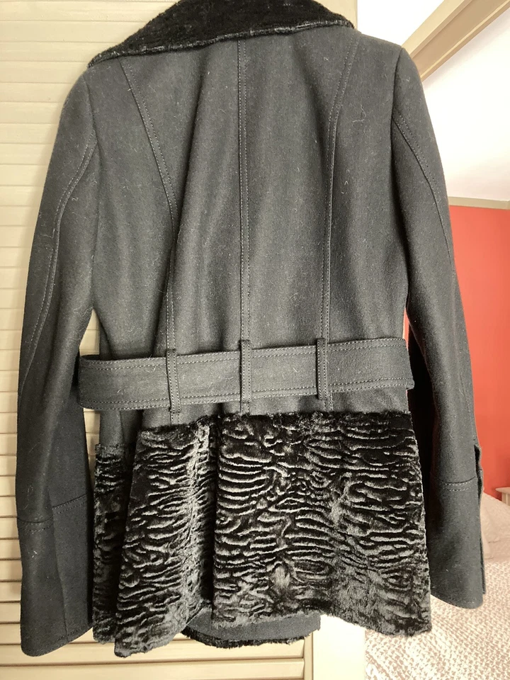 abrigo abs by allen schwartz mezcla lana Foto 4 de 4