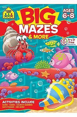 School Zone Big Mazes & More Workbook: 320- workbook, School Zone, 9781601592576