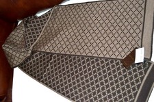 NEW GUCCI 347965 UNISEX 100 WOOL DIAMANTE REVERSIBLE BROWN/TAN SCARF MUFFLER