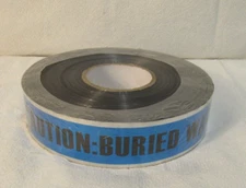 Detectable Underground Warning Tape Caution Buried Water Line Below  2" x 1000'