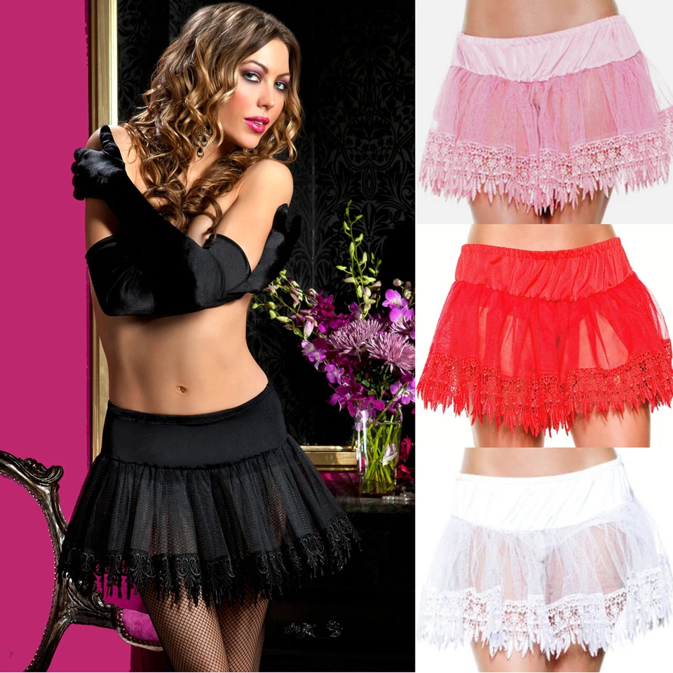 Anágua lingerie plus size queen preta rosa vermelha branca sete até meia-noite 10164X - Imagem 2 de 2