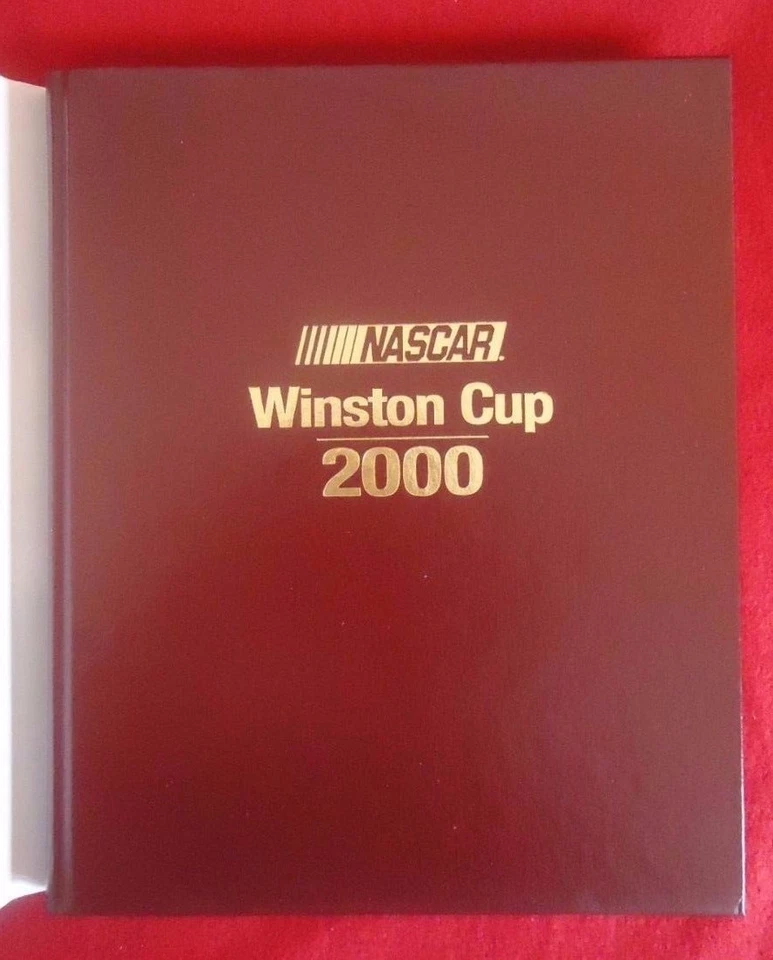 Anuario NASCAR 2000 tapa dura firmado por Bobby Labonte y Joe Gibbs Copa Winston Foto 4 de 4