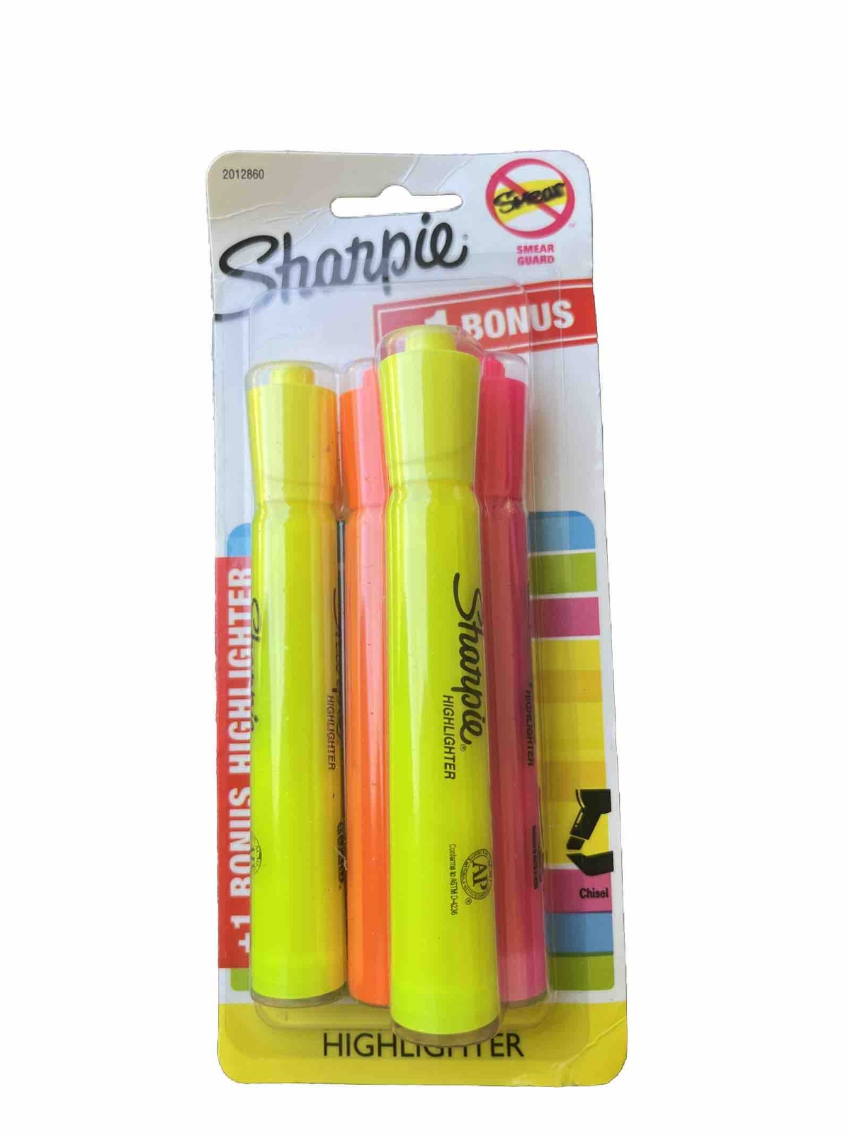 S 4 Pack Pink Yellow Orange