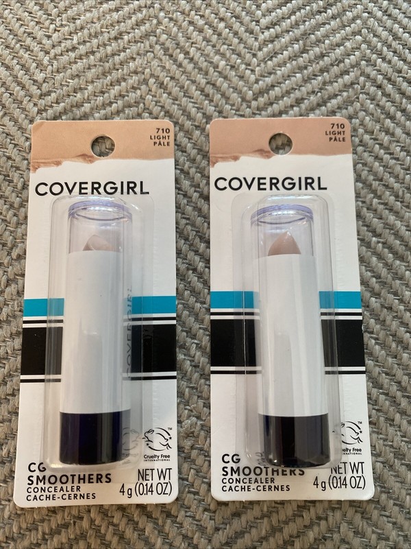 2 Covergirl CG Smoothers Concealers - Light Pale #710- 0.14 Oz - Free Shipping