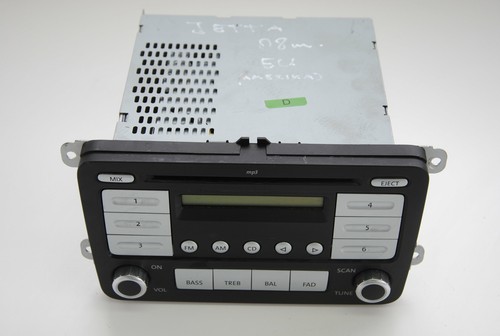 VW VOLKSWAGEN JETTA MK5 2008 LHD Radio CD Player Haupteinheit 1K0035161D 1439603