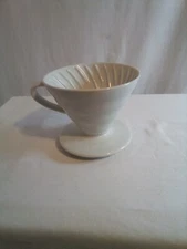 White porcelain Coffee Filter - Hario 02  Made in Japan. Excellent Condition 