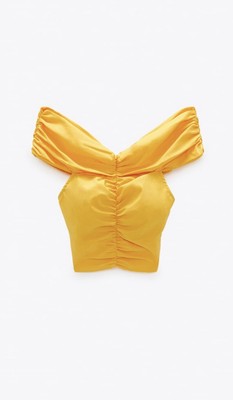 zara yellow top