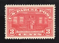 (1912-13) #Q3 3¢ Parcel Post - Railway Post Office MXLH JUMBO