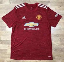 FC MANCHESTER UNITED 2020 2021 HOME FOOTBALL JERSEY SOCCER MENS SHIRT BNWT