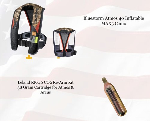 Bluestorm Atmos 40 Inflatable Life Jacket USCG Approved Choose Your Color!!! - Picture 36 of 42