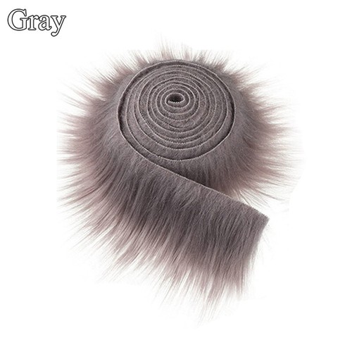 Faux Fur Collar Trim Tapes 1.5M DIY For Hood Collar Shawl Coat Hood Craft Supply - Picture 8 of 22