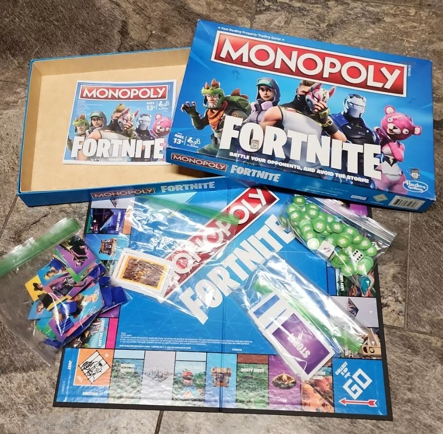 Monopoly - Fortnite Edition - board game - Epic Games / Hasbro - used