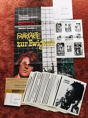 Fahrkarte zur Ewigkeit Aushangfotos 24x, Kinoplakat Poster A1, Michel Auclair