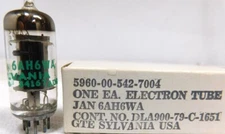 Various Major Brands JAN 6AH6WA  Vacuum Tube. New old stock in original box