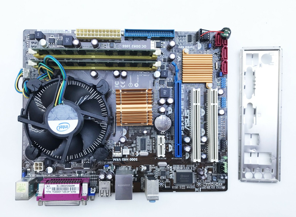 ASUS P5KPL-AM EPU LAN NON FUNZIONANTE + Intel E5400 @ 2,7 Ghz, 2Gb