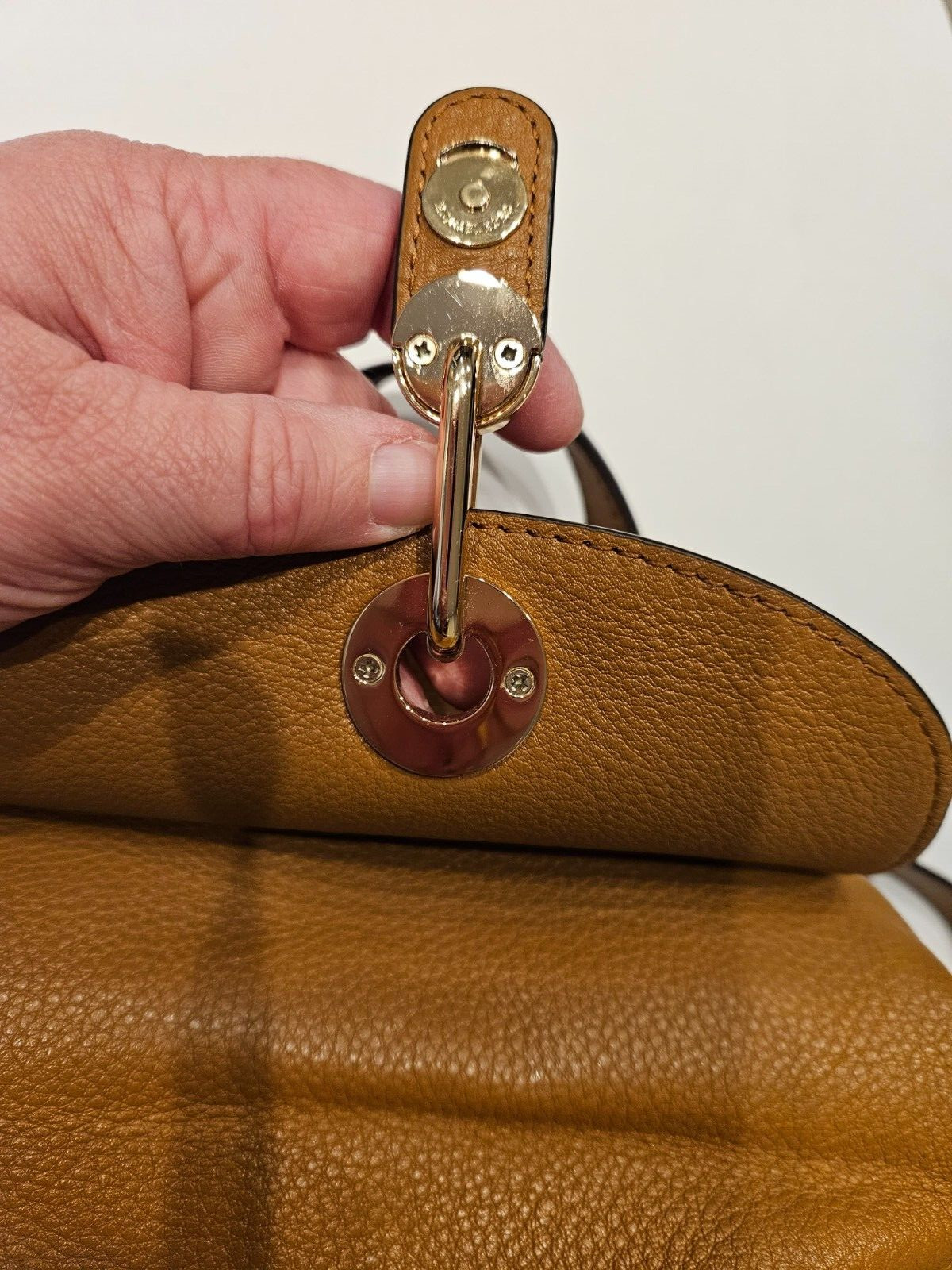 MICHAEL Michael Kors Raven Leather Backpack Acorn Bro… Gem