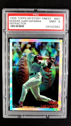1998 Topps Mystery Finest Refractor #M1 Nomar Garciaparra PSA 9 *Only 2 Higher* - Picture 1 of 11