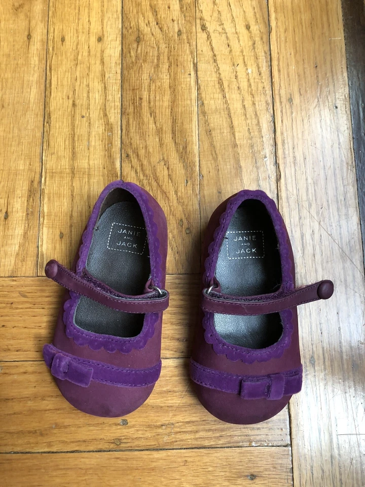 Zapatos Mary Jane Janie & Jack púrpura infantil talla 4 Foto 4 de 4
