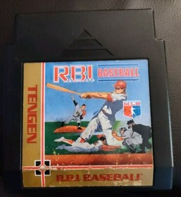 Super Sprint & RBI Baseball Nintendo NES 1989 & 1988 Tengen Game Carts Working 