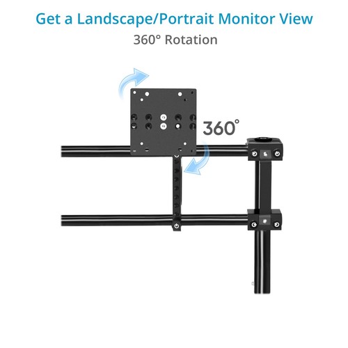 Système de montage Proaim multi-moniteur 75 mm/100 mm VESA pour chariot de production d'appareils photo - Photo 5/15