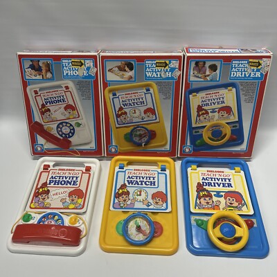 3 Pack Set! Shelcore Teach  N Go Activity Pads - Phone Watch & Driver NOS Set