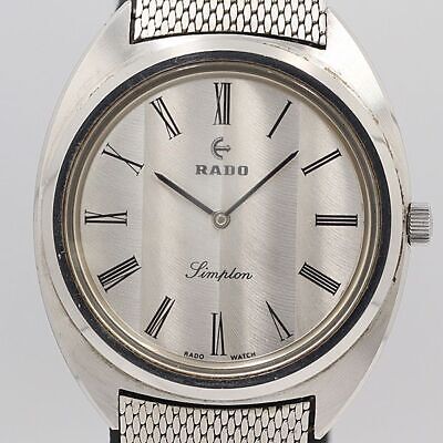 RADO Simplon Silver Dial Manual Winding Men's Wristwatch RADO Simplon Silver Dial Manual Winding Men's Wristwatch