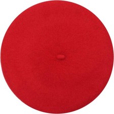 Gllutt Women Wool Beret Hat French Style Solid Color