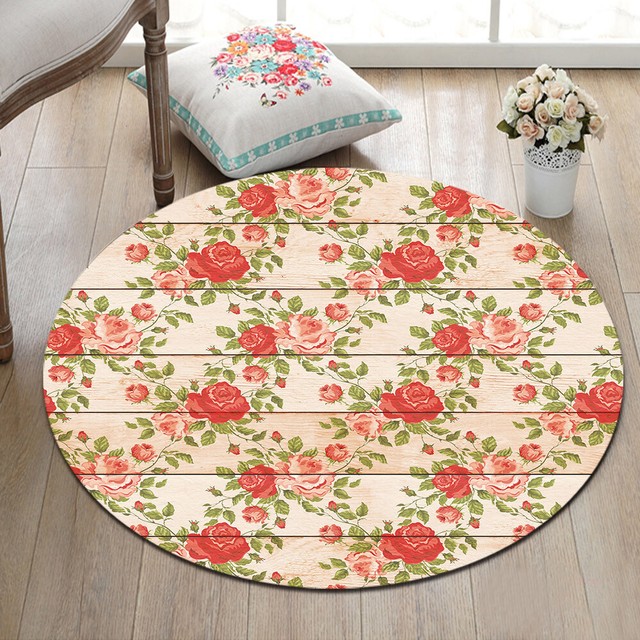 Dr Luck Rustic Area Rugs Rural Carpet Roses For Dinning Room Rug Bedroom For Sale Online Ebay