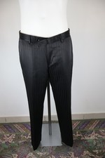 GAI MATTIOLO PANTALONE CASUAL UOMO TG 50 MAN VINTAGE PANTS LANA NERO