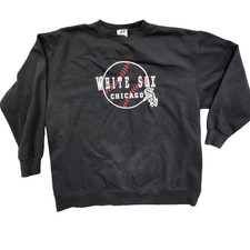 VINTAGE Chicago White Sox Sweatshirt Dynasty Size 2XL Black RARE