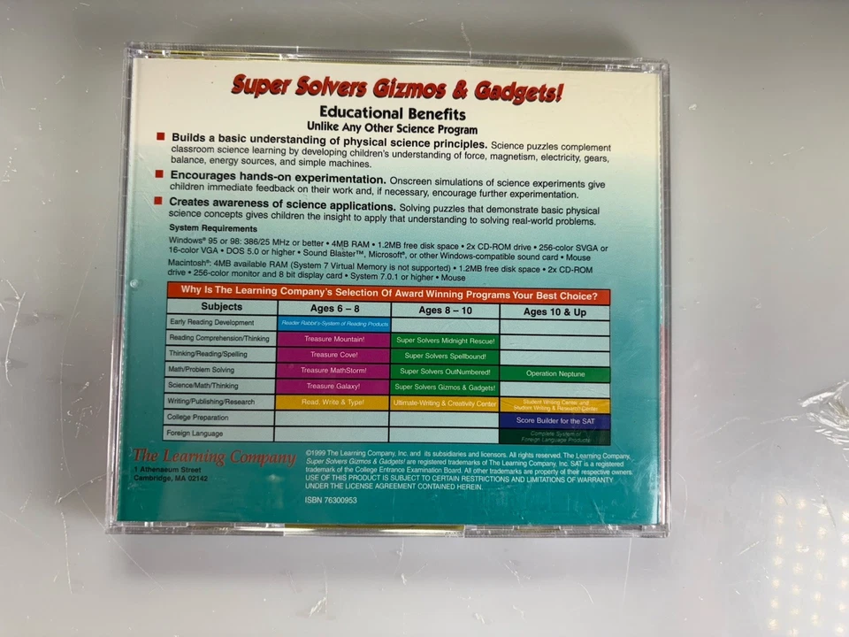 Super Solvers Gizmos & Gadgets! Windows/Mac CD-ROM 1999 The Learning Company - Image 2 of 3