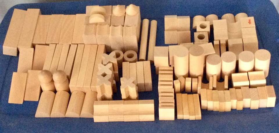 Juego de inicio de madera extra grande de 125 piezas bloques de construcción básicos HABA Foto 2 de 4