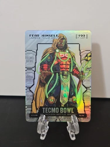 Bo Jackson Tecmo Bowl Fear Himself GLOW Silver Coin Flip Lawrence Taylor SSP