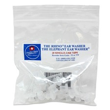 Doctor Easy Elephant Ear Washer Disposable Tips, Bag Of 20