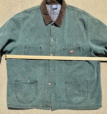 Vintage Dickies Blanket Lined Chore Coat XXXL Green Duck Canvas Work Jacket