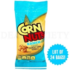 CORN NUTS Ranch Flavored Crunchy Corn Snacks 1.7oz Lot of 24 Bags