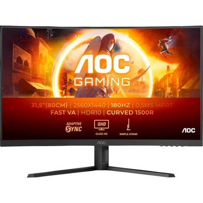 AOC CQ32G4VE 31.5 Zoll QHD Gaming Monitor Schwarz LED