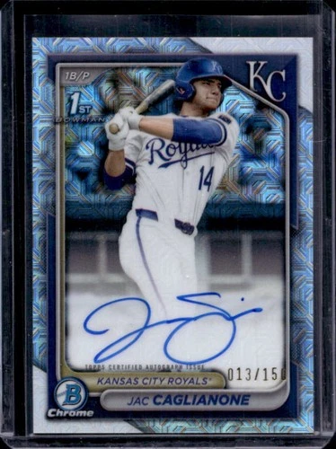 2024 Bowman Draft Jac Caglianone Chrome Auto HTA Choice Refractor 1st #13/150
