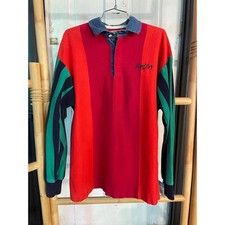 Vintage Bud Dry Rugby Shirt Men M McIntosh Seymour USA Made 90s Colorblock