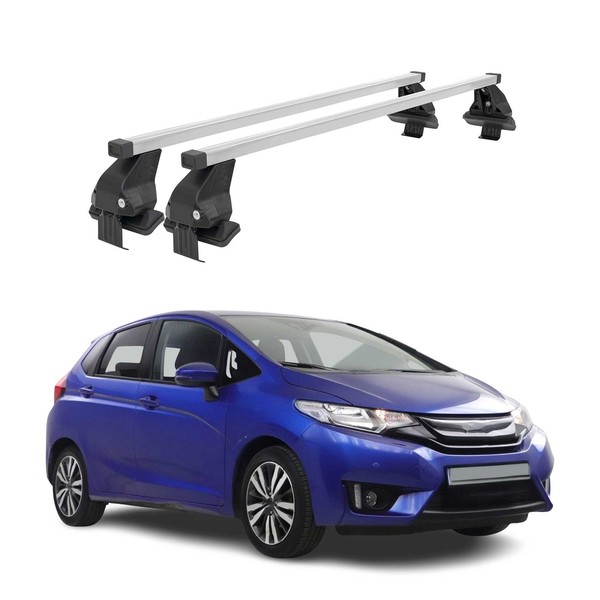 Menabo DachträGer GrundtäGer FüR Honda Jazz 2020-2026 50Kg Stahl Silber 2 Tlg-image