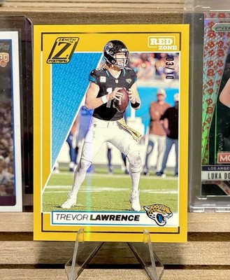 2024 Panini Zenith TREVOR LAWRENCE Gold Red Zone /10 Jacksonville Jaguars