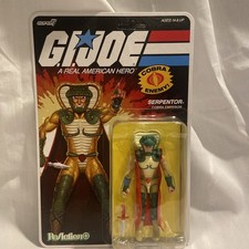 Super7 ReAction GI Joe Cobra Serpentor O-Ring Figure SDCC Exclusive Unpunched