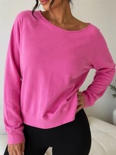 Victoria s Secret Pink Long Sleeve Sweatshirt Pink Size M