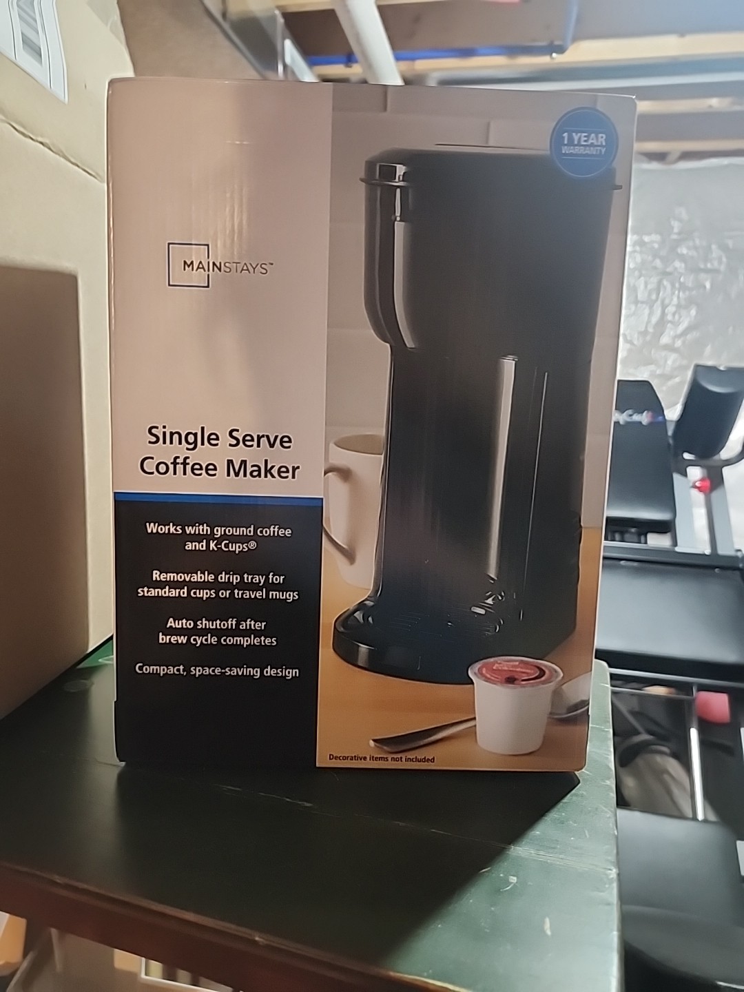 Mainstays Single Serve Dual Brew Coffee, Black, MODEL 202140