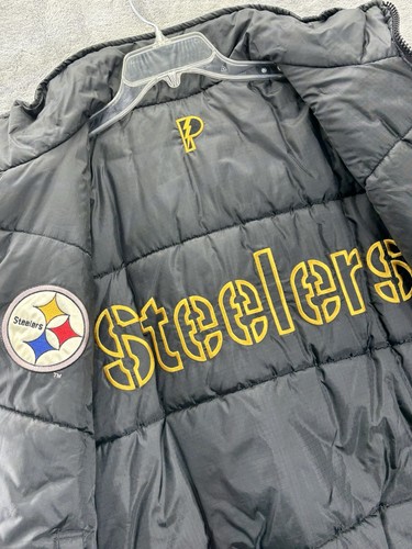 VTG Pro Player Pittsburgh Steelers Large Reversible NFL Experience Puffer Jacket - Picture 24 of 24