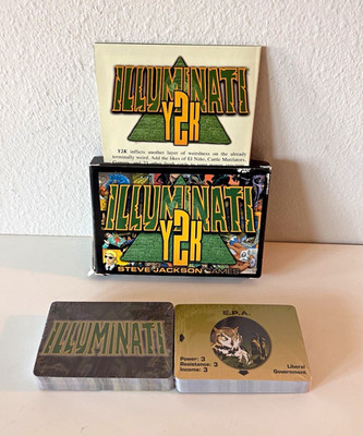 Illuminati Y2K Expansion Steve Jackson Games 1999 Card Game Complete OOP
