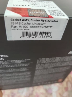 Ryzen 9 7900X listing on ebay