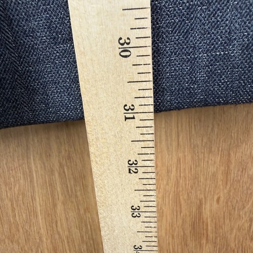 VINTAGE Double Breasted Suit Mens 38R Gray Bespoke Canvas Cotton Pants 30x30 - Picture 5 of 20